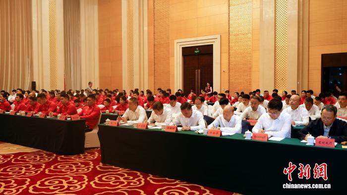 陕西省体育代表团在西安举行的第十五届全运会